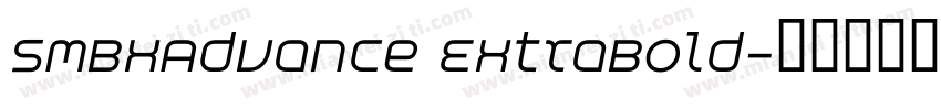SMBxAdvance ExtraBold字体转换